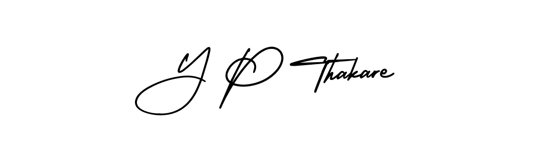 Use a signature maker to create a handwritten signature online. With this signature software, you can design (AmerikaSignatureDemo-Regular) your own signature for name Y P Thakare. Y P Thakare signature style 3 images and pictures png