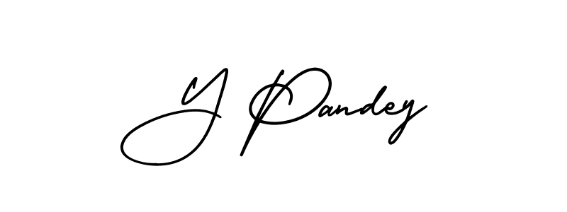 Similarly AmerikaSignatureDemo-Regular is the best handwritten signature design. Signature creator online .You can use it as an online autograph creator for name Y Pandey. Y Pandey signature style 3 images and pictures png