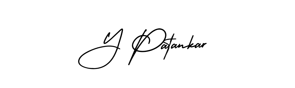 Design your own signature with our free online signature maker. With this signature software, you can create a handwritten (AmerikaSignatureDemo-Regular) signature for name Y Patankar. Y Patankar signature style 3 images and pictures png