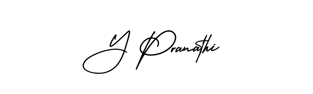 Make a beautiful signature design for name Y Pranathi. Use this online signature maker to create a handwritten signature for free. Y Pranathi signature style 3 images and pictures png