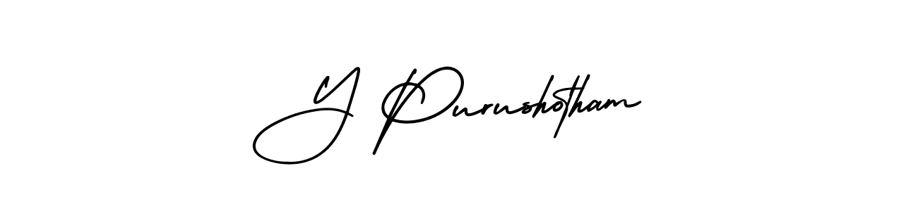 AmerikaSignatureDemo-Regular is a professional signature style that is perfect for those who want to add a touch of class to their signature. It is also a great choice for those who want to make their signature more unique. Get Y Purushotham name to fancy signature for free. Y Purushotham signature style 3 images and pictures png