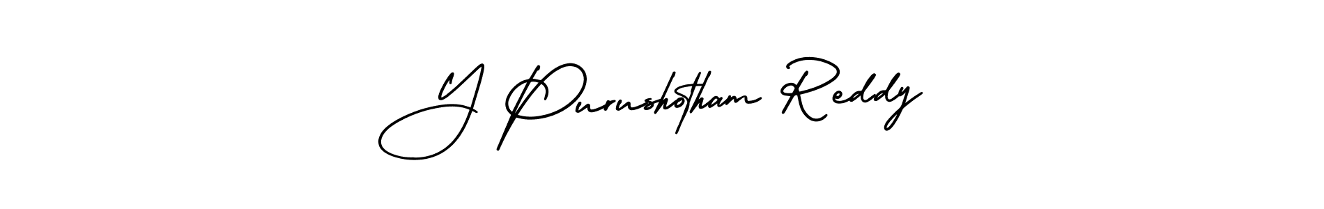 How to Draw Y Purushotham Reddy signature style? AmerikaSignatureDemo-Regular is a latest design signature styles for name Y Purushotham Reddy. Y Purushotham Reddy signature style 3 images and pictures png