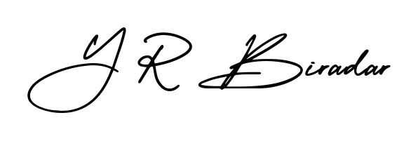 AmerikaSignatureDemo-Regular is a professional signature style that is perfect for those who want to add a touch of class to their signature. Get Y R Biradar name fancy signature for free. Y R Biradar signature style 3 images and pictures png