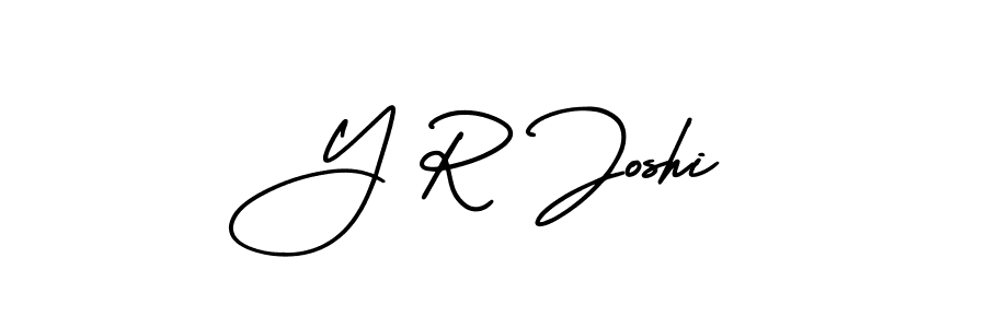 How to make Y R Joshi signature? AmerikaSignatureDemo-Regular is a professional autograph style. Create handwritten signature for Y R Joshi name. Y R Joshi signature style 3 images and pictures png