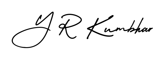 Y R Kumbhar stylish signature style. Best Handwritten Sign (AmerikaSignatureDemo-Regular) for my name. Handwritten Signature Collection Ideas for my name Y R Kumbhar. Y R Kumbhar signature style 3 images and pictures png