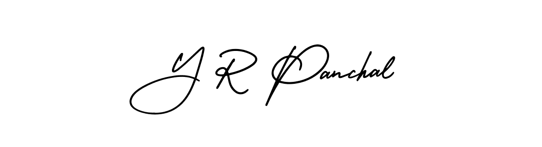 Also You can easily find your signature by using the search form. We will create Y R Panchal name handwritten signature images for you free of cost using AmerikaSignatureDemo-Regular sign style. Y R Panchal signature style 3 images and pictures png