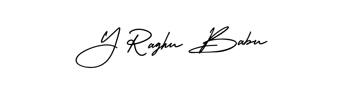 How to make Y Raghu Babu signature? AmerikaSignatureDemo-Regular is a professional autograph style. Create handwritten signature for Y Raghu Babu name. Y Raghu Babu signature style 3 images and pictures png
