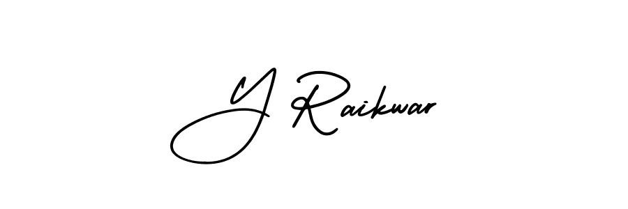 Best and Professional Signature Style for Y Raikwar. AmerikaSignatureDemo-Regular Best Signature Style Collection. Y Raikwar signature style 3 images and pictures png