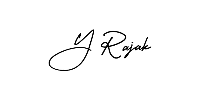 Make a short Y Rajak signature style. Manage your documents anywhere anytime using AmerikaSignatureDemo-Regular. Create and add eSignatures, submit forms, share and send files easily. Y Rajak signature style 3 images and pictures png