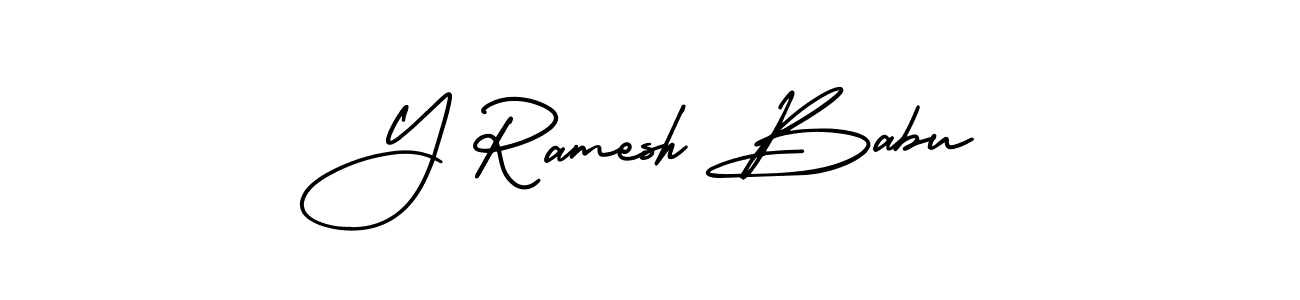 Best and Professional Signature Style for Y Ramesh Babu. AmerikaSignatureDemo-Regular Best Signature Style Collection. Y Ramesh Babu signature style 3 images and pictures png