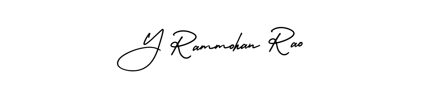 It looks lik you need a new signature style for name Y Rammohan Rao. Design unique handwritten (AmerikaSignatureDemo-Regular) signature with our free signature maker in just a few clicks. Y Rammohan Rao signature style 3 images and pictures png