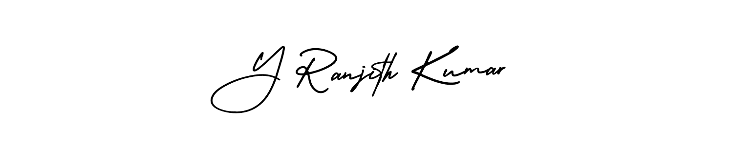 Design your own signature with our free online signature maker. With this signature software, you can create a handwritten (AmerikaSignatureDemo-Regular) signature for name Y Ranjith Kumar. Y Ranjith Kumar signature style 3 images and pictures png