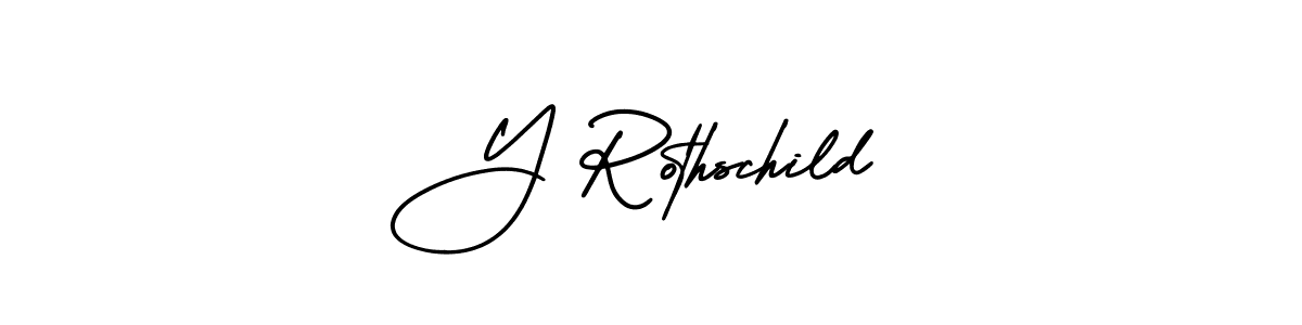 Design your own signature with our free online signature maker. With this signature software, you can create a handwritten (AmerikaSignatureDemo-Regular) signature for name Y Rothschild. Y Rothschild signature style 3 images and pictures png