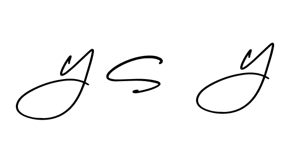 It looks lik you need a new signature style for name Y S  Y. Design unique handwritten (AmerikaSignatureDemo-Regular) signature with our free signature maker in just a few clicks. Y S  Y signature style 3 images and pictures png