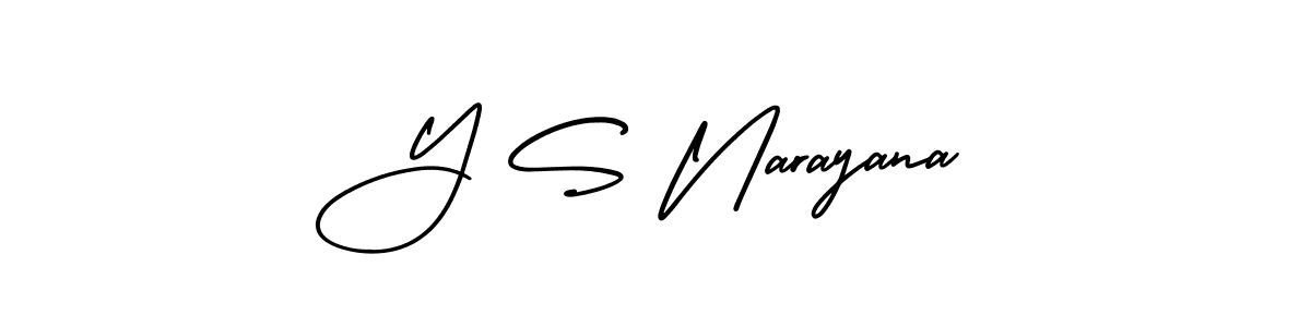 Make a beautiful signature design for name Y S Narayana. Use this online signature maker to create a handwritten signature for free. Y S Narayana signature style 3 images and pictures png