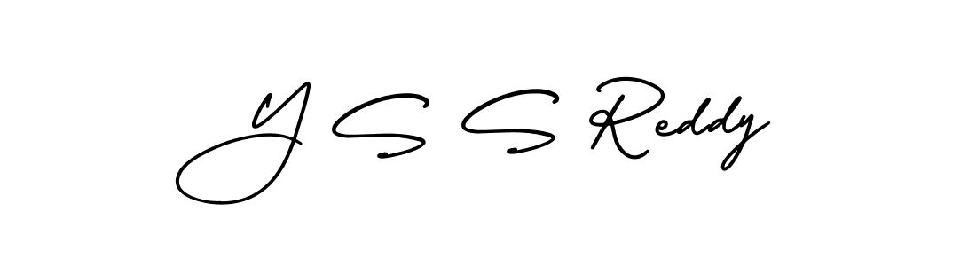 Make a beautiful signature design for name Y S S Reddy. With this signature (AmerikaSignatureDemo-Regular) style, you can create a handwritten signature for free. Y S S Reddy signature style 3 images and pictures png