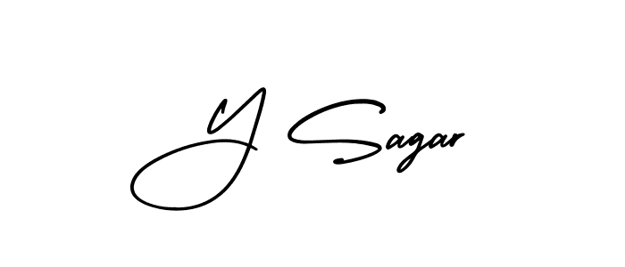 AmerikaSignatureDemo-Regular is a professional signature style that is perfect for those who want to add a touch of class to their signature. It is also a great choice for those who want to make their signature more unique. Get Y Sagar name to fancy signature for free. Y Sagar signature style 3 images and pictures png