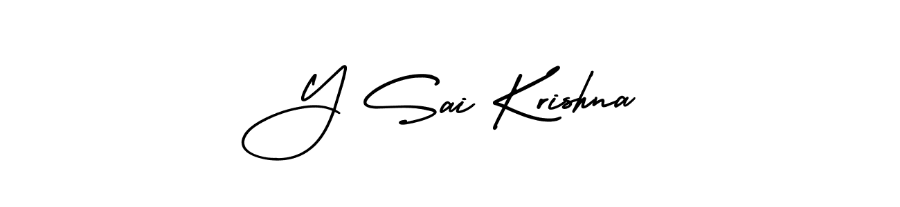 How to Draw Y Sai Krishna signature style? AmerikaSignatureDemo-Regular is a latest design signature styles for name Y Sai Krishna. Y Sai Krishna signature style 3 images and pictures png