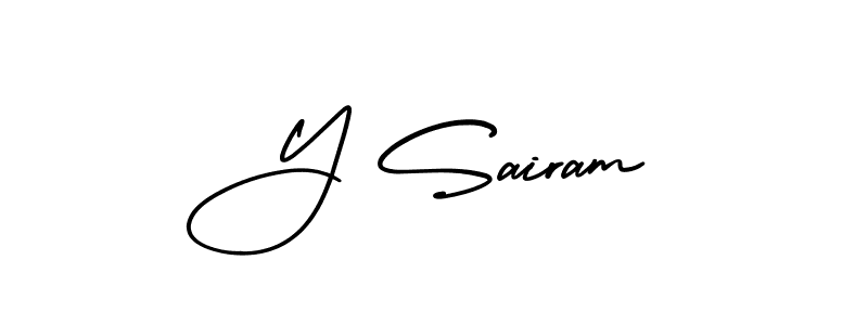 AmerikaSignatureDemo-Regular is a professional signature style that is perfect for those who want to add a touch of class to their signature. It is also a great choice for those who want to make their signature more unique. Get Y Sairam name to fancy signature for free. Y Sairam signature style 3 images and pictures png