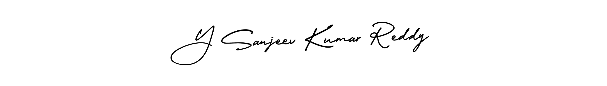Create a beautiful signature design for name Y Sanjeev Kumar Reddy. With this signature (AmerikaSignatureDemo-Regular) fonts, you can make a handwritten signature for free. Y Sanjeev Kumar Reddy signature style 3 images and pictures png