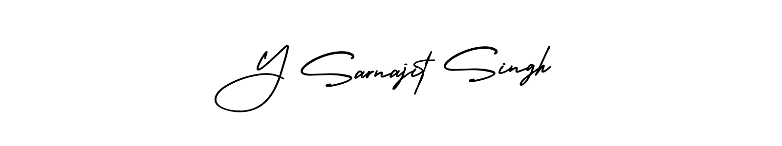 How to make Y Sarnajit Singh signature? AmerikaSignatureDemo-Regular is a professional autograph style. Create handwritten signature for Y Sarnajit Singh name. Y Sarnajit Singh signature style 3 images and pictures png