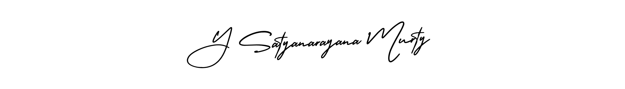It looks lik you need a new signature style for name Y Satyanarayana Murty. Design unique handwritten (AmerikaSignatureDemo-Regular) signature with our free signature maker in just a few clicks. Y Satyanarayana Murty signature style 3 images and pictures png