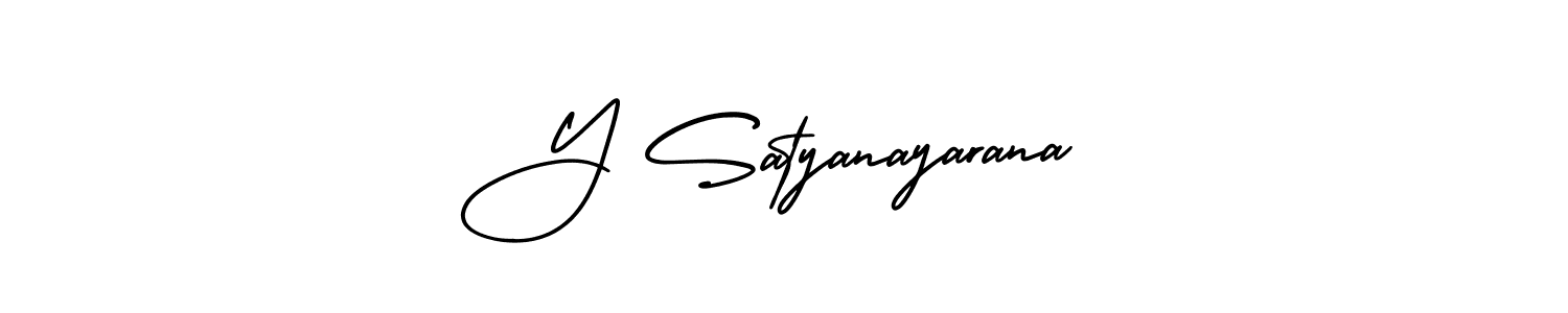 It looks lik you need a new signature style for name Y Satyanayarana. Design unique handwritten (AmerikaSignatureDemo-Regular) signature with our free signature maker in just a few clicks. Y Satyanayarana signature style 3 images and pictures png