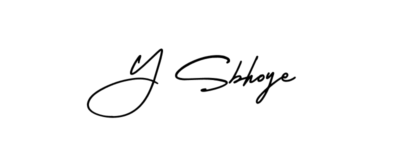 Also You can easily find your signature by using the search form. We will create Y Sbhoye name handwritten signature images for you free of cost using AmerikaSignatureDemo-Regular sign style. Y Sbhoye signature style 3 images and pictures png