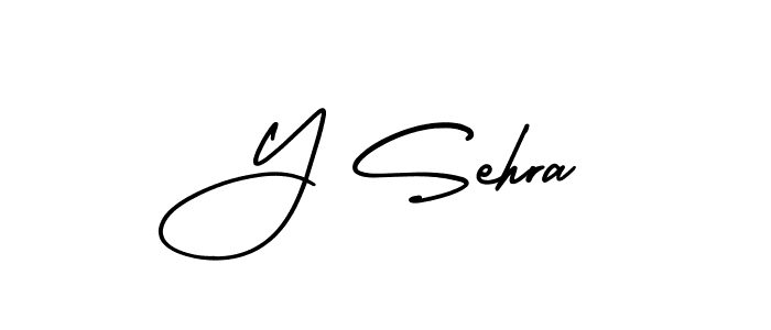 Also we have Y Sehra name is the best signature style. Create professional handwritten signature collection using AmerikaSignatureDemo-Regular autograph style. Y Sehra signature style 3 images and pictures png