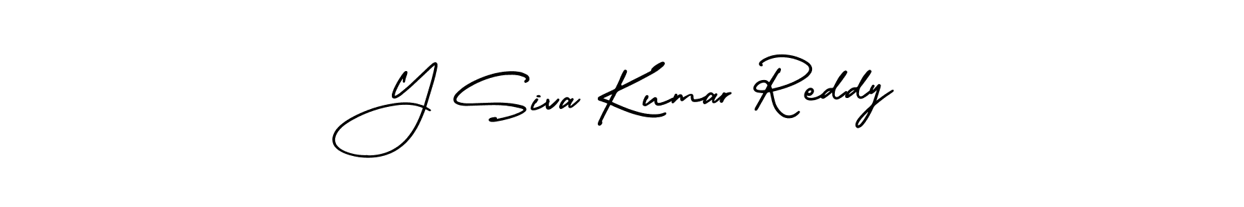 This is the best signature style for the Y Siva Kumar Reddy name. Also you like these signature font (AmerikaSignatureDemo-Regular). Mix name signature. Y Siva Kumar Reddy signature style 3 images and pictures png