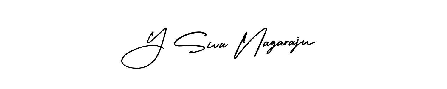 Y Siva Nagaraju stylish signature style. Best Handwritten Sign (AmerikaSignatureDemo-Regular) for my name. Handwritten Signature Collection Ideas for my name Y Siva Nagaraju. Y Siva Nagaraju signature style 3 images and pictures png