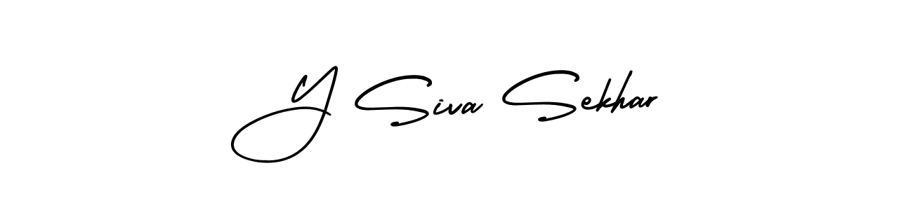 Make a beautiful signature design for name Y Siva Sekhar. With this signature (AmerikaSignatureDemo-Regular) style, you can create a handwritten signature for free. Y Siva Sekhar signature style 3 images and pictures png