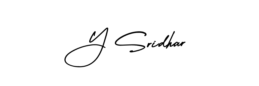 Check out images of Autograph of Y Sridhar name. Actor Y Sridhar Signature Style. AmerikaSignatureDemo-Regular is a professional sign style online. Y Sridhar signature style 3 images and pictures png