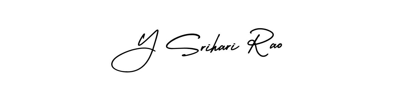 Design your own signature with our free online signature maker. With this signature software, you can create a handwritten (AmerikaSignatureDemo-Regular) signature for name Y Srihari Rao. Y Srihari Rao signature style 3 images and pictures png