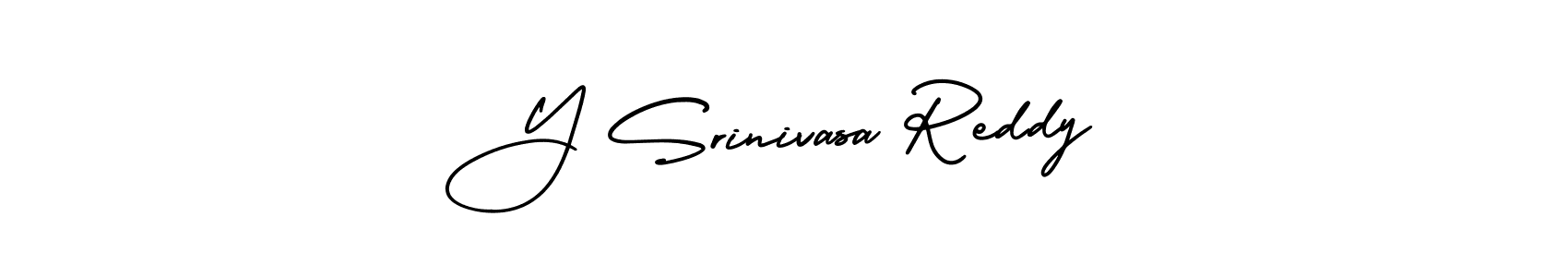 Create a beautiful signature design for name Y Srinivasa Reddy. With this signature (AmerikaSignatureDemo-Regular) fonts, you can make a handwritten signature for free. Y Srinivasa Reddy signature style 3 images and pictures png