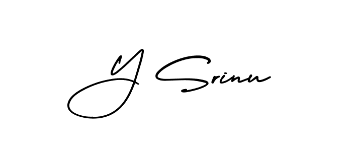Also You can easily find your signature by using the search form. We will create Y Srinu name handwritten signature images for you free of cost using AmerikaSignatureDemo-Regular sign style. Y Srinu signature style 3 images and pictures png