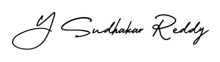 Also we have Y Sudhakar Reddy name is the best signature style. Create professional handwritten signature collection using AmerikaSignatureDemo-Regular autograph style. Y Sudhakar Reddy signature style 3 images and pictures png