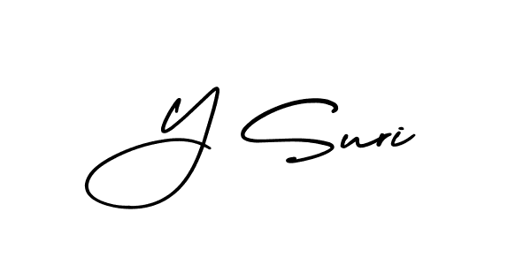 How to Draw Y Suri signature style? AmerikaSignatureDemo-Regular is a latest design signature styles for name Y Suri. Y Suri signature style 3 images and pictures png