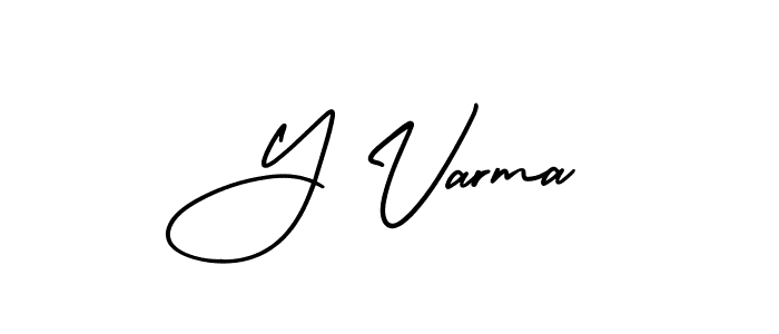 Make a beautiful signature design for name Y Varma. Use this online signature maker to create a handwritten signature for free. Y Varma signature style 3 images and pictures png