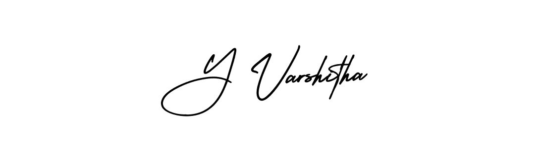 How to make Y Varshitha signature? AmerikaSignatureDemo-Regular is a professional autograph style. Create handwritten signature for Y Varshitha name. Y Varshitha signature style 3 images and pictures png