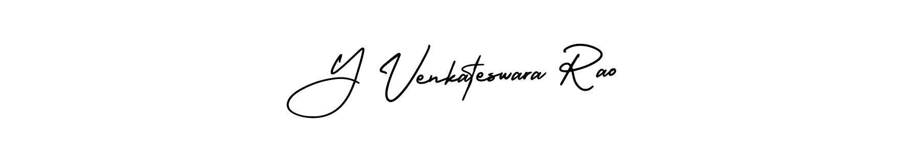 How to make Y Venkateswara Rao name signature. Use AmerikaSignatureDemo-Regular style for creating short signs online. This is the latest handwritten sign. Y Venkateswara Rao signature style 3 images and pictures png