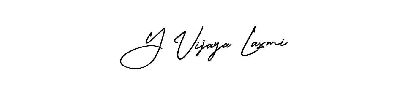 You should practise on your own different ways (AmerikaSignatureDemo-Regular) to write your name (Y Vijaya Laxmi) in signature. don't let someone else do it for you. Y Vijaya Laxmi signature style 3 images and pictures png