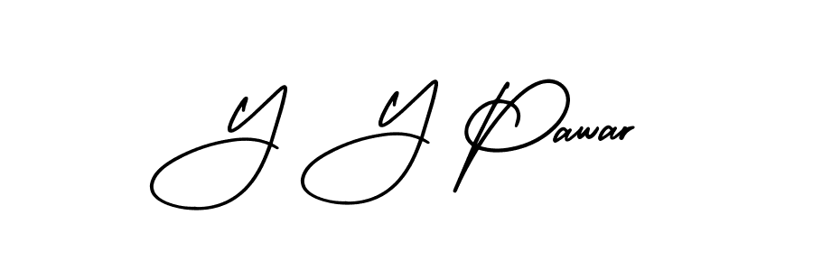 How to make Y Y Pawar signature? AmerikaSignatureDemo-Regular is a professional autograph style. Create handwritten signature for Y Y Pawar name. Y Y Pawar signature style 3 images and pictures png