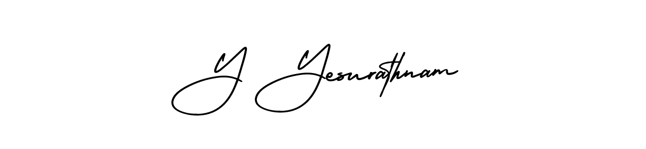 How to make Y Yesurathnam signature? AmerikaSignatureDemo-Regular is a professional autograph style. Create handwritten signature for Y Yesurathnam name. Y Yesurathnam signature style 3 images and pictures png