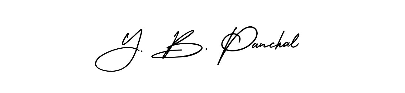 Make a short Y. B. Panchal signature style. Manage your documents anywhere anytime using AmerikaSignatureDemo-Regular. Create and add eSignatures, submit forms, share and send files easily. Y. B. Panchal signature style 3 images and pictures png