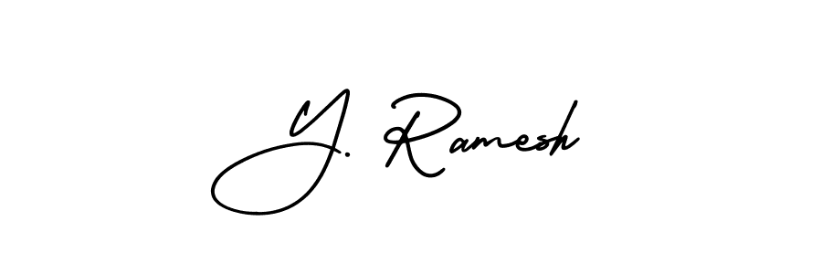 Make a short Y. Ramesh signature style. Manage your documents anywhere anytime using AmerikaSignatureDemo-Regular. Create and add eSignatures, submit forms, share and send files easily. Y. Ramesh signature style 3 images and pictures png