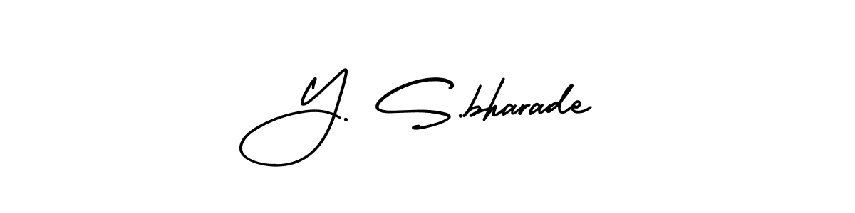 How to make Y. S.bharade signature? AmerikaSignatureDemo-Regular is a professional autograph style. Create handwritten signature for Y. S.bharade name. Y. S.bharade signature style 3 images and pictures png