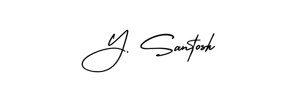 You can use this online signature creator to create a handwritten signature for the name Y. Santosh. This is the best online autograph maker. Y. Santosh signature style 3 images and pictures png
