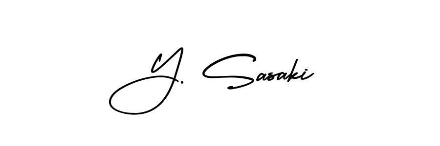 Make a beautiful signature design for name Y. Sasaki. Use this online signature maker to create a handwritten signature for free. Y. Sasaki signature style 3 images and pictures png
