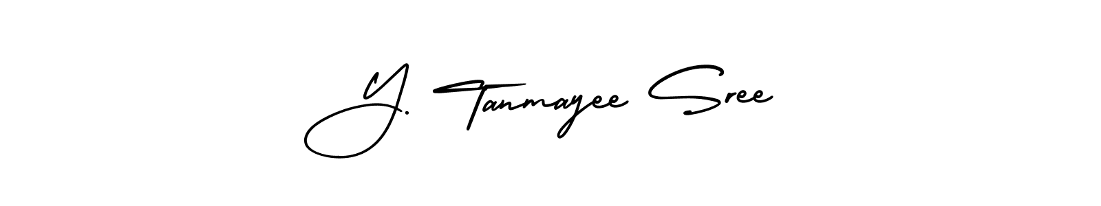 Make a beautiful signature design for name Y. Tanmayee Sree. Use this online signature maker to create a handwritten signature for free. Y. Tanmayee Sree signature style 3 images and pictures png